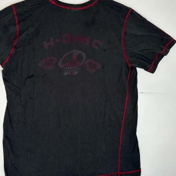 Y2K Harley Davidson HDMC #1 Skull Shirt Double Sided Large Vintage Distressed - Picture 12 of 15
